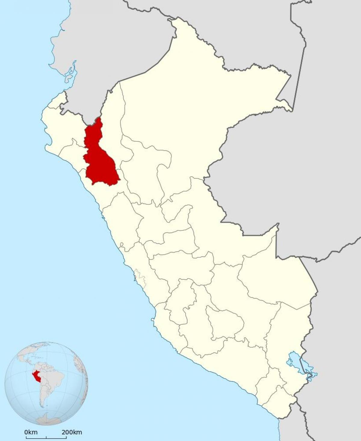mapa cajamarca Peru