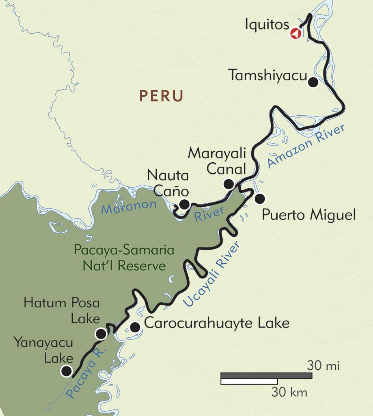 amazon Peru mapu