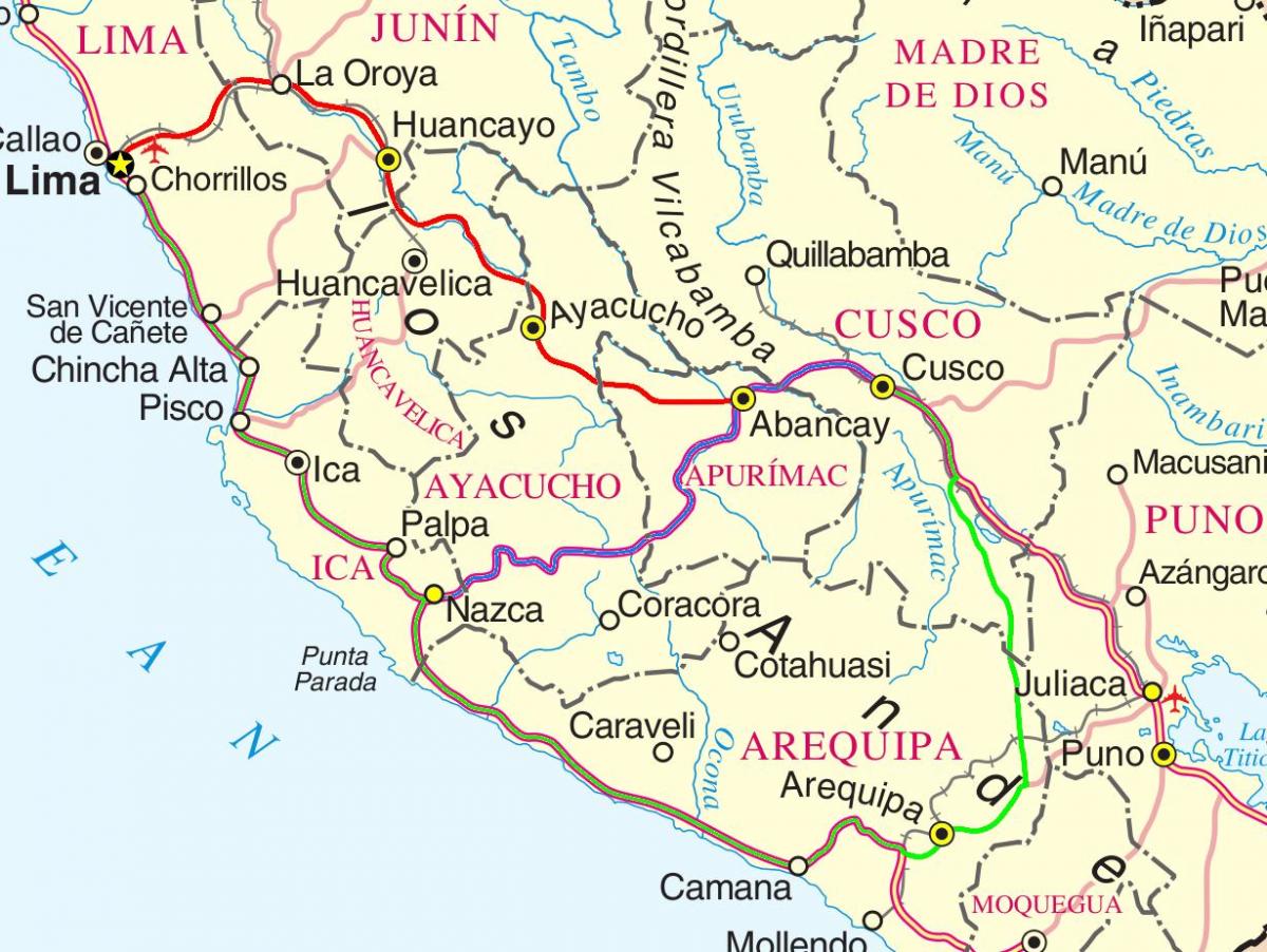 mapa cusco Peru