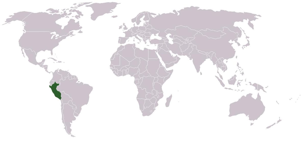mapu Peru globálne