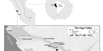 Mapa caral Peru