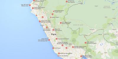 Letiská v Peru mapu